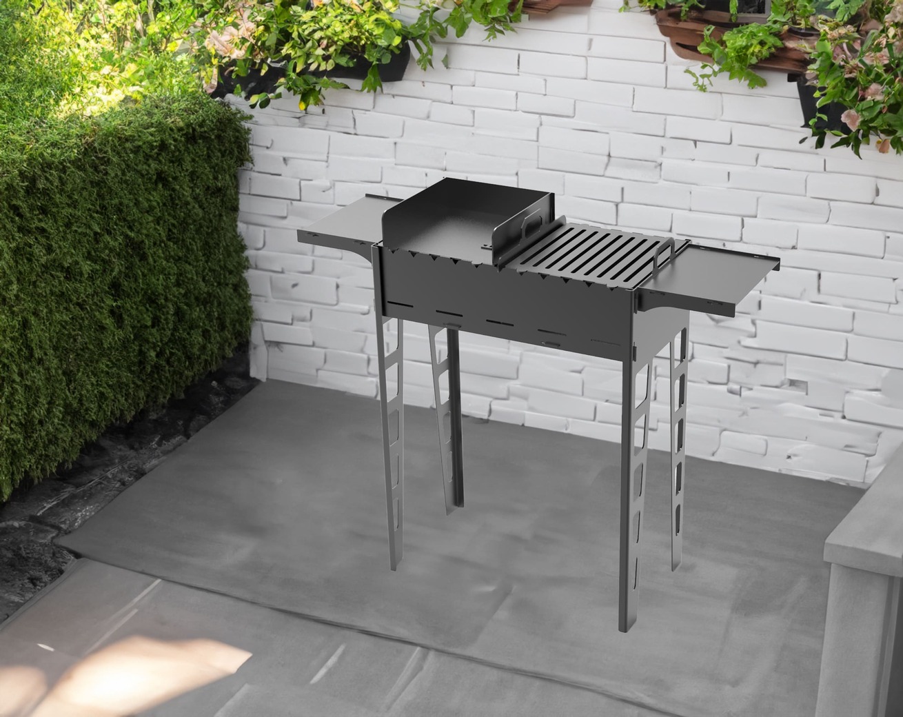 Leggy Fire Pit Grill. DXF files for plasma, laser cutting. Фото 3
