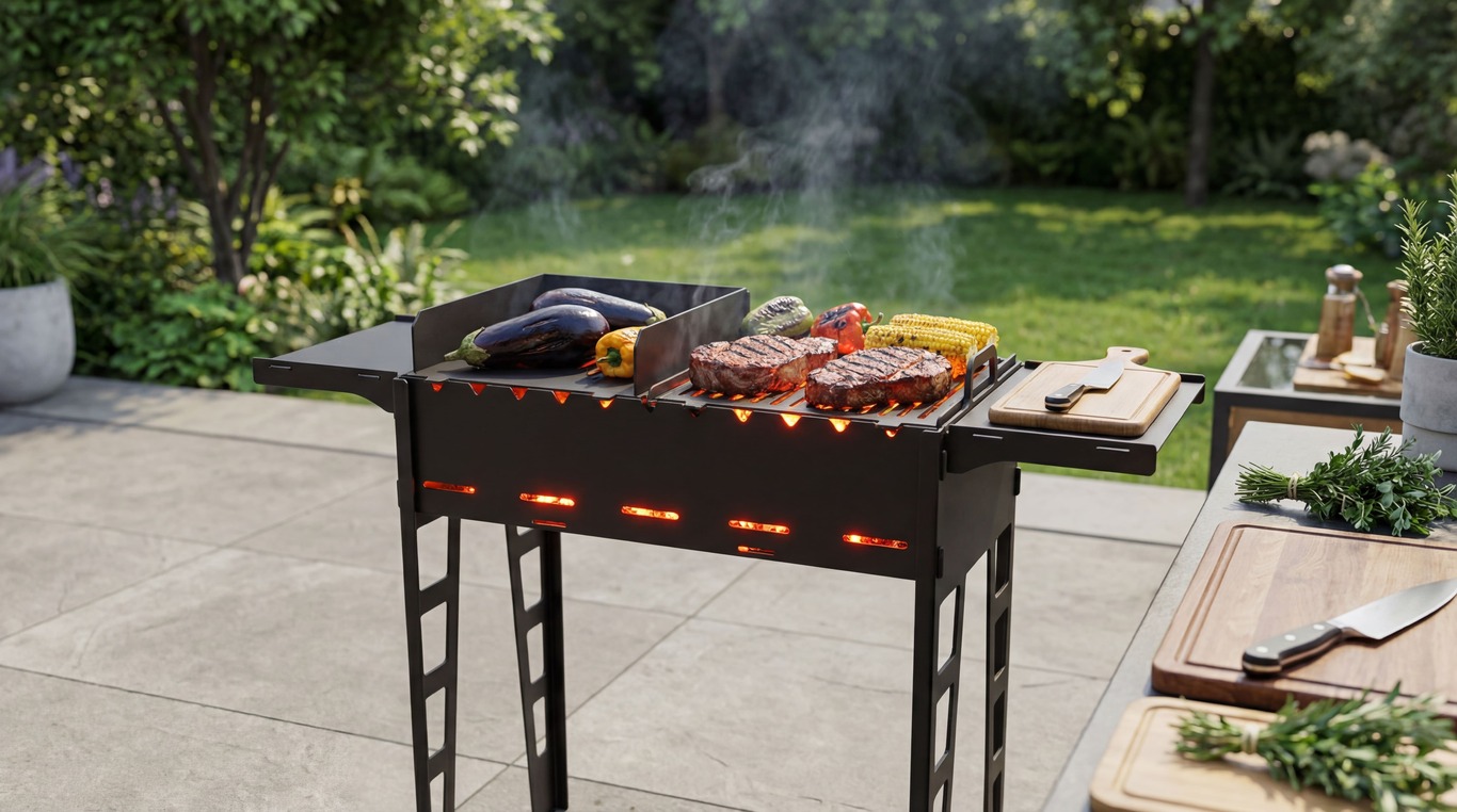 Leggy Fire Pit Grill. DXF files for plasma, laser cutting. Фото 2