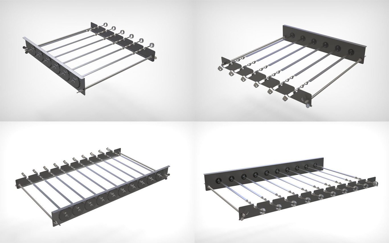 Automatic Rotating Skewers Eco 70 Two Sizes. DXF files for laser, plasma cutting. Фото 4