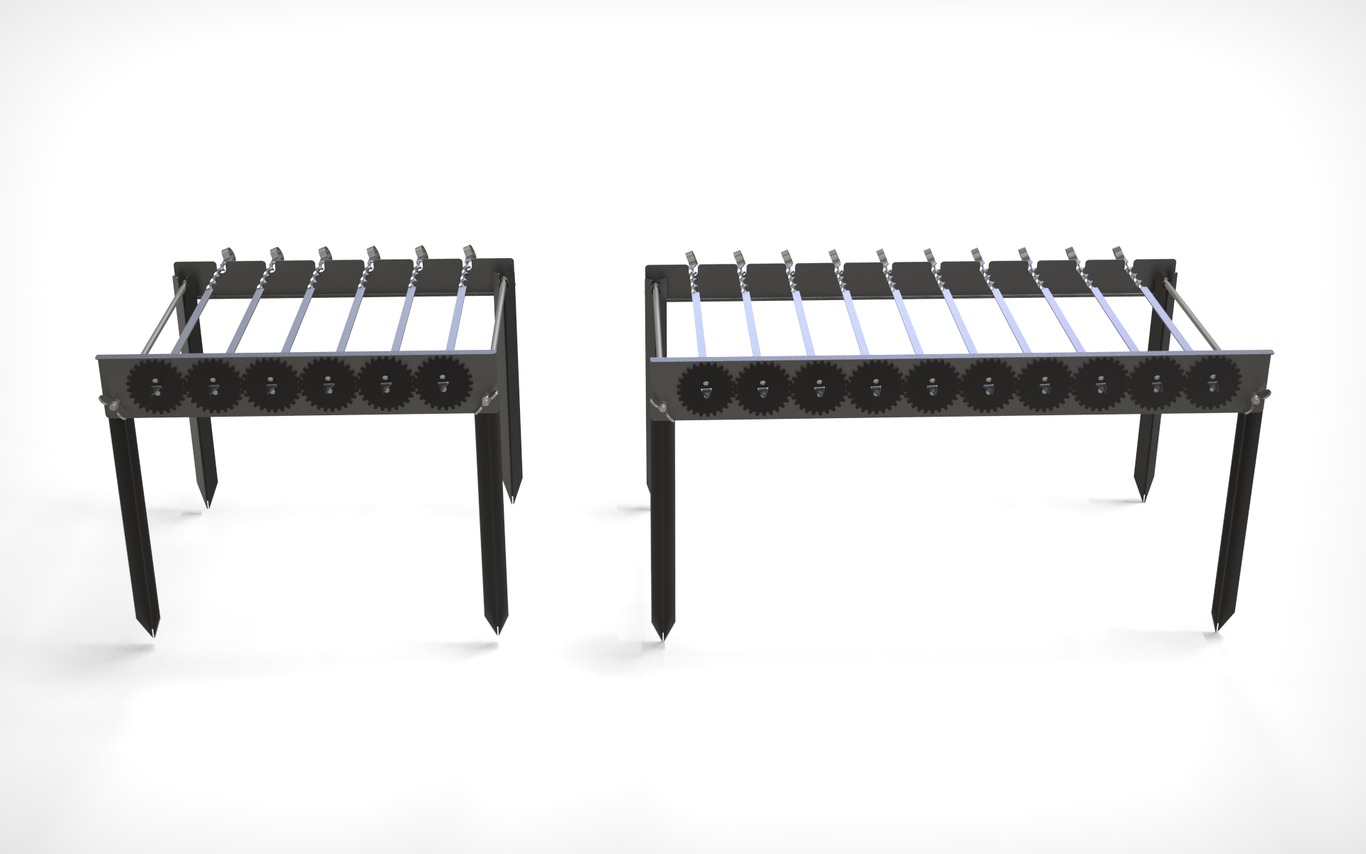 Automatic Rotating Skewers Eco 70 Two Sizes. DXF files for laser, plasma cutting. Фото 6