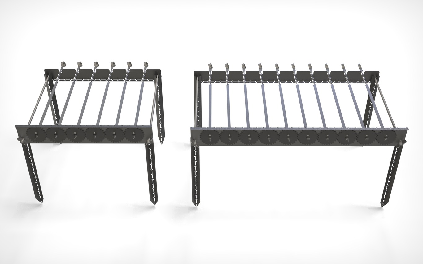 Automatic Rotating Skewers Eco 70 Two Sizes. DXF files for laser, plasma cutting. Фото 7