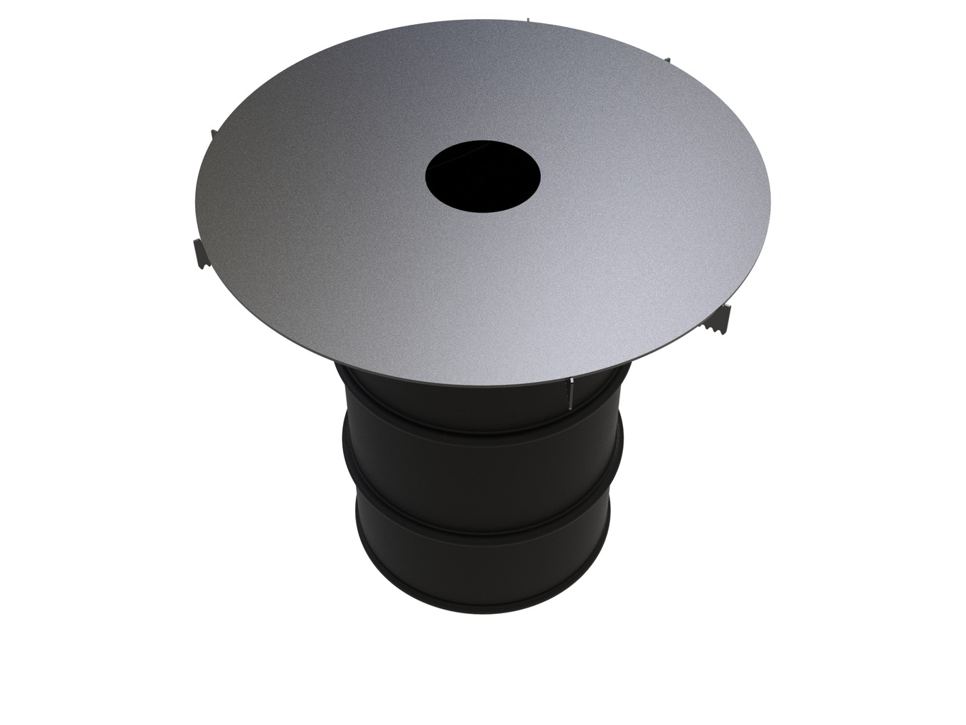Round 100 cm Fire Plate Grill V2 for Fire Barrel. DXF files for laser, plasma cutting. Plancha BBQ. Фото 13