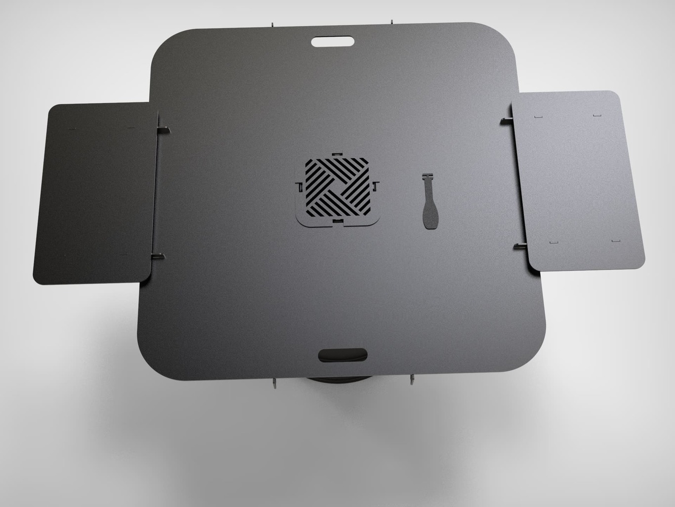 Square 100 cm Fire Plate Grill for Fire Barrel. DXF files for laser, plasma cutting. Plancha BBQ. Фото 10