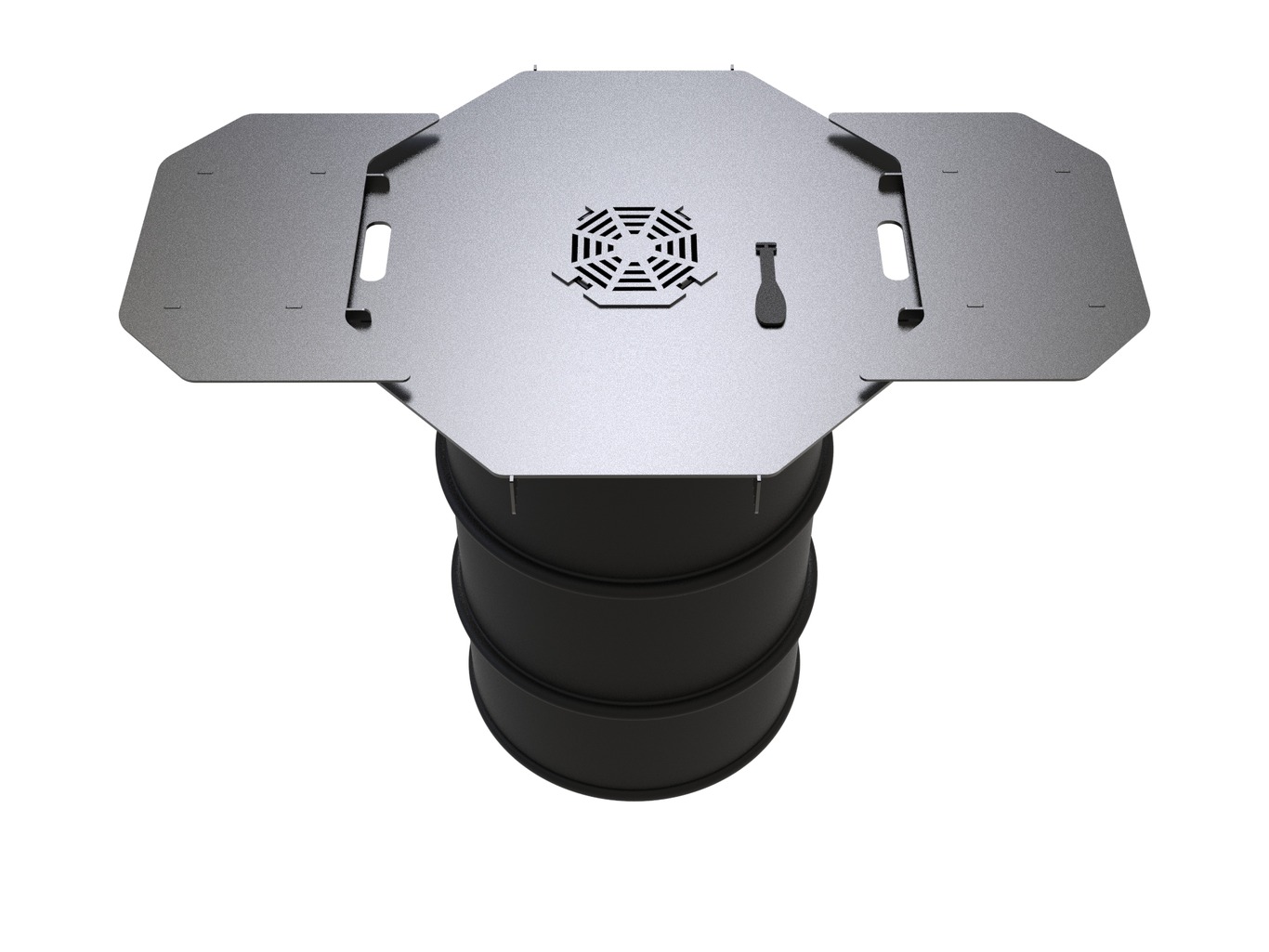 Octagon 80 cm Fire Plate Grill for Fire Barrel. DXF files for laser, plasma cutting. Plancha BBQ. Фото 12