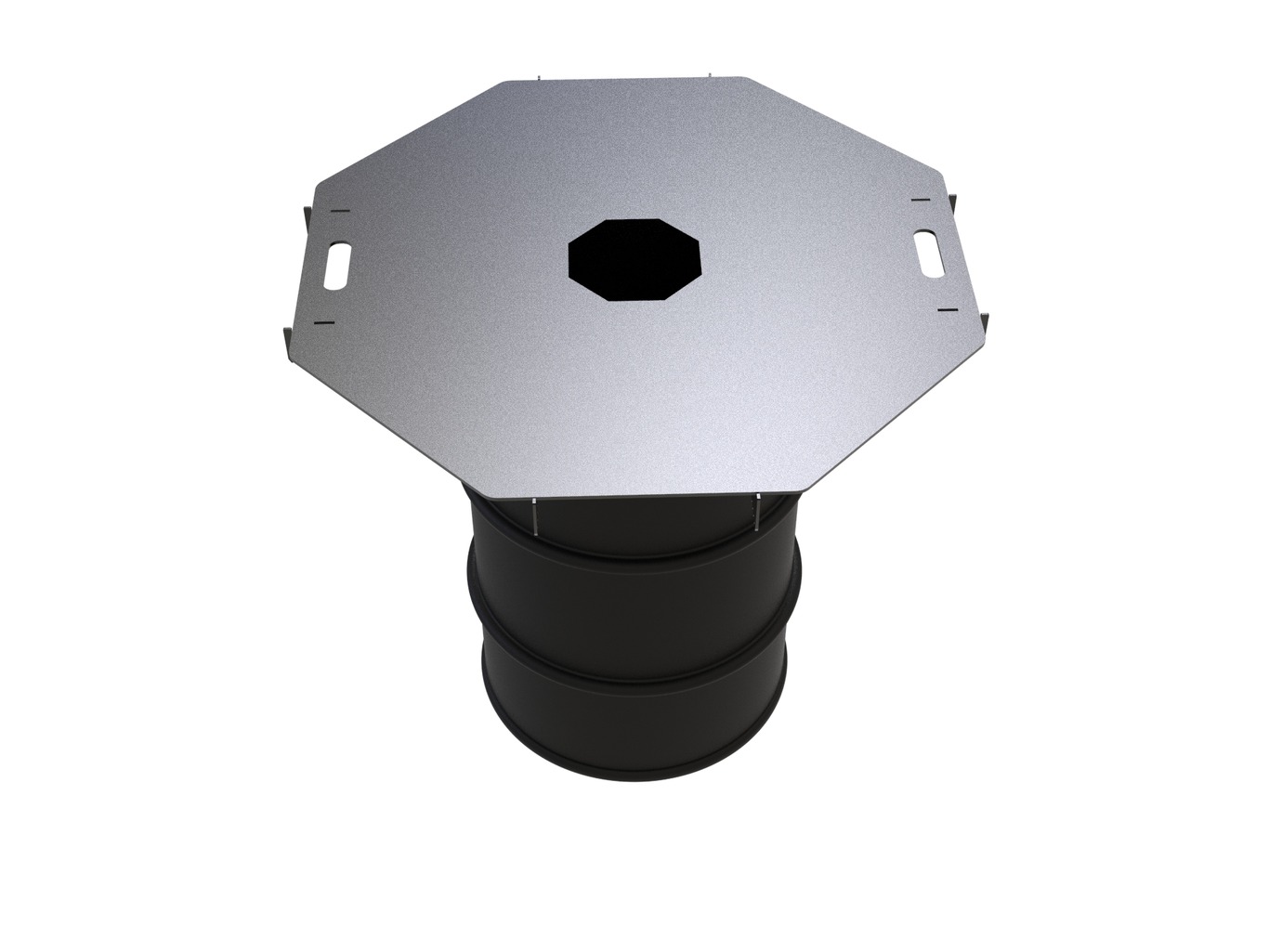 Octagon 100 cm Fire Plate Grill for Fire Barrel. DXF files for laser, plasma cutting. Plancha BBQ. Фото 11
