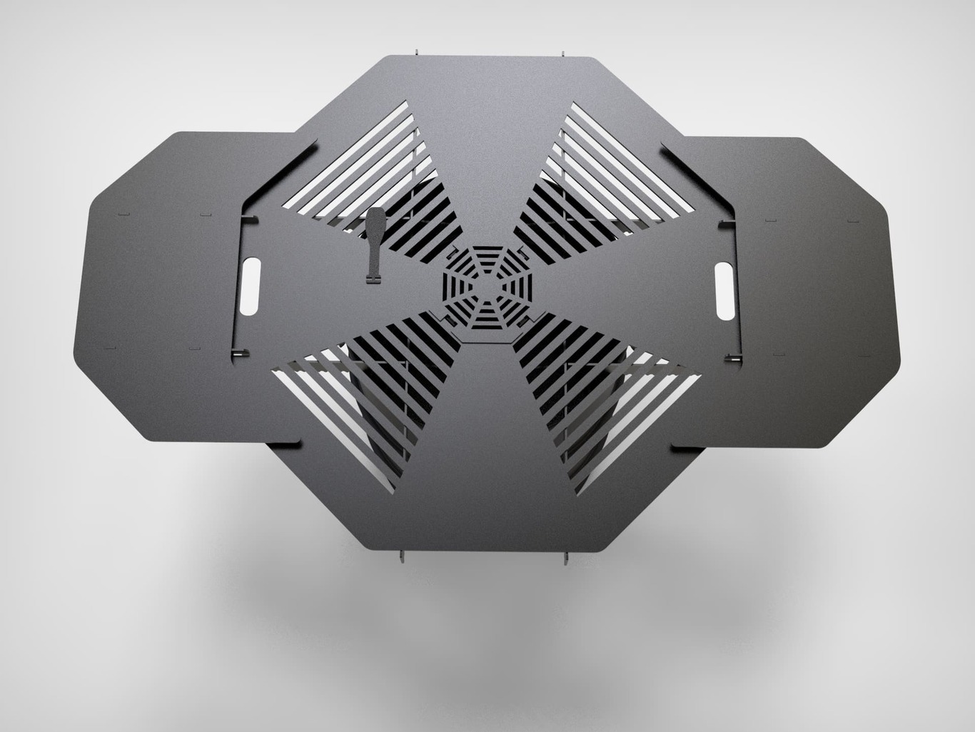 Octagon 100 cm Fire Plate Grill for Fire Barrel. DXF files for laser, plasma cutting. Plancha BBQ. Фото 9