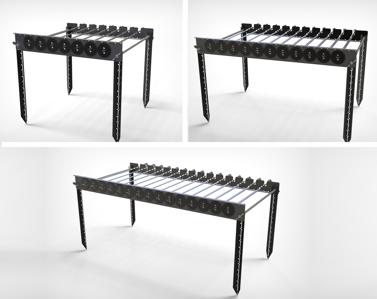 Automatic Rotating Skewers Eco 50 Three Sizes. DXF files for laser, plasma cutting. Фото 3