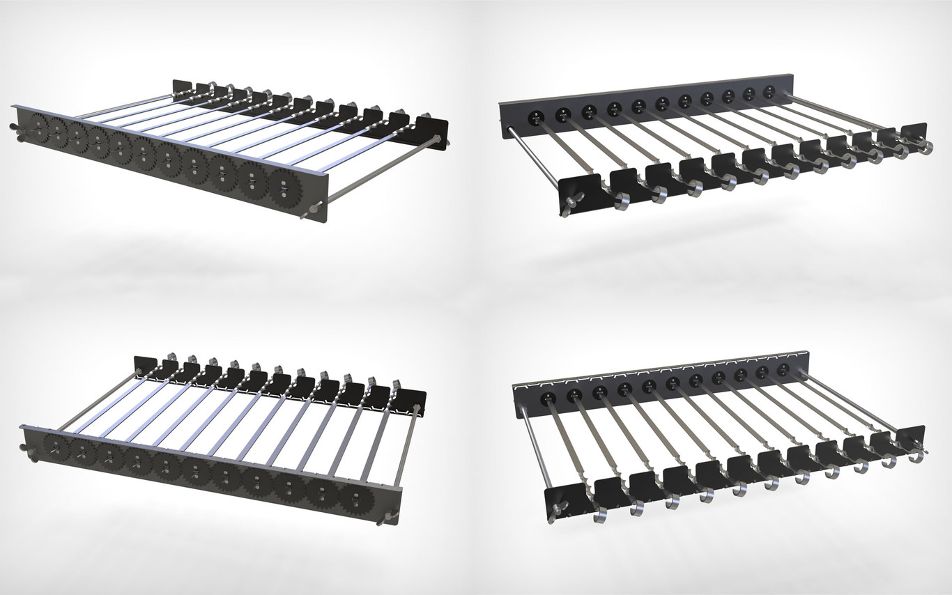 Automatic Rotating Skewers Eco 50 Three Sizes. DXF files for laser, plasma cutting. Фото 5