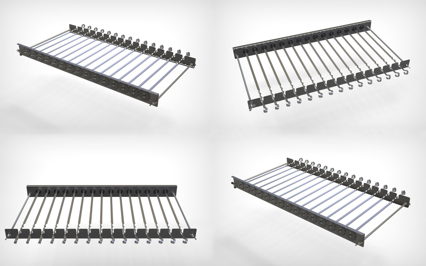 Automatic Rotating Skewers Eco 50 Three Sizes. DXF files for laser, plasma cutting. Фото 7