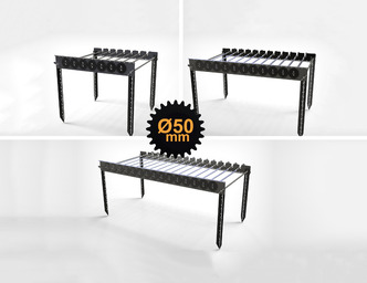 Automatic Rotating Skewers Eco 50 Three Sizes. DXF files for laser, plasma cutting