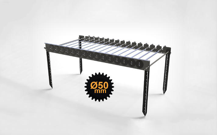 Automatic Rotating Skewers Eco 50 - 15 Skewers. DXF files for laser, plasma cutting