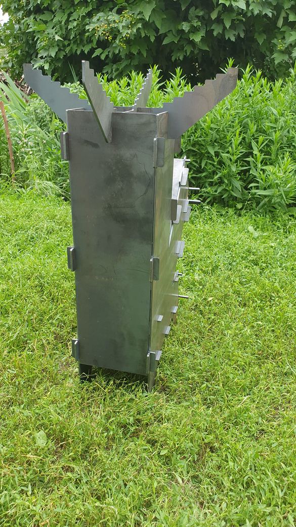 Big Rocket Stove. DXF files for laser, plasma cutting. Portable Turbo Wood Stove. Фото 3