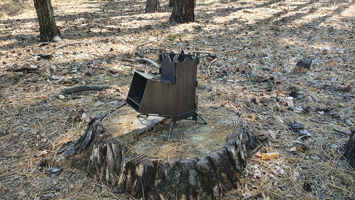 Mini Rocket Stove V2. DXF files for laser, plasma cutting. Tourist Turbo Wood Stove