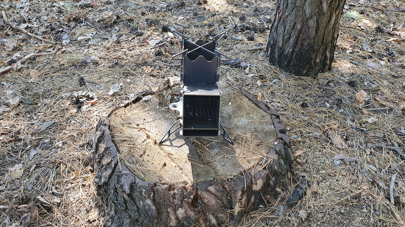 Mini Rocket Stove V2. DXF files for laser, plasma cutting. Tourist Turbo Wood Stove. Фото 3