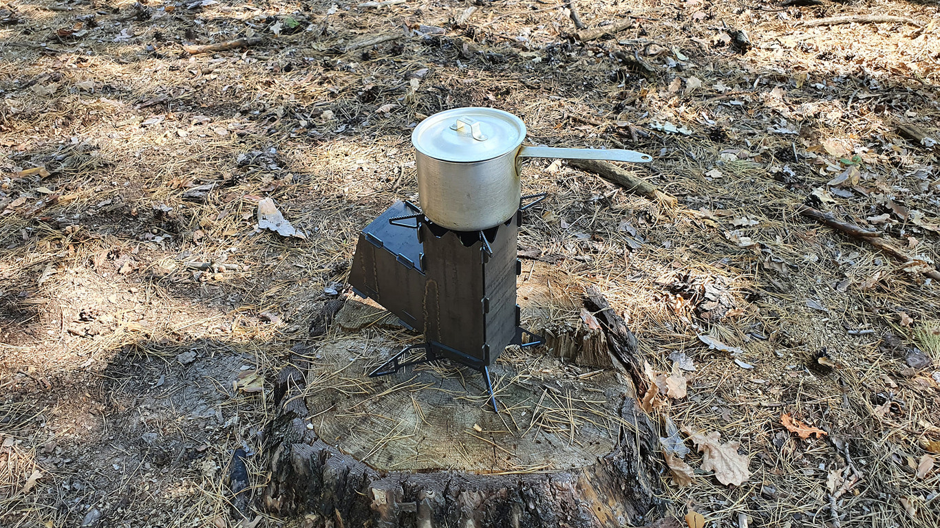 Mini Rocket Stove V2. DXF files for laser, plasma cutting. Tourist Turbo Wood Stove. Фото 8