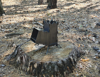 Mini Rocket Stove V2. DXF files for laser, plasma cutting. Tourist Turbo Wood Stove