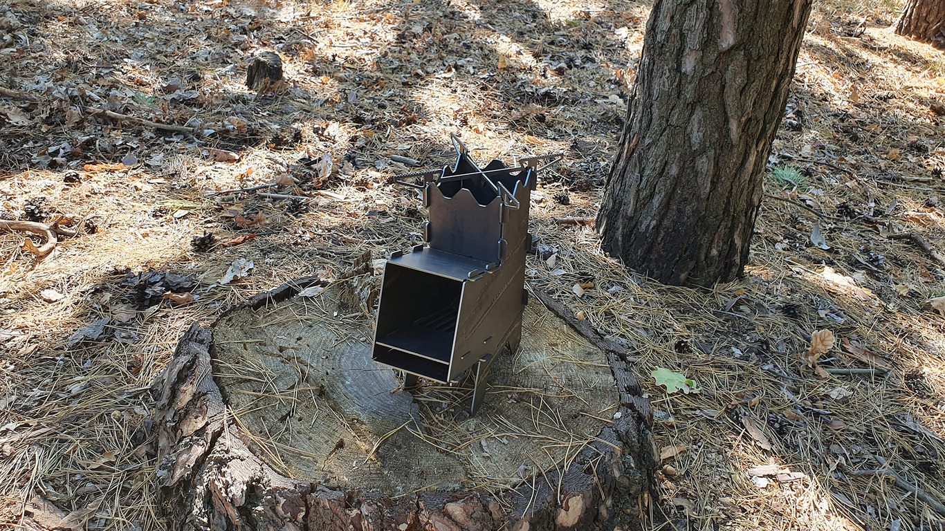 Mini Rocket Stove V3. DXF files for laser, plasma cutting. Tourist Turbo Wood Stove. Фото 2