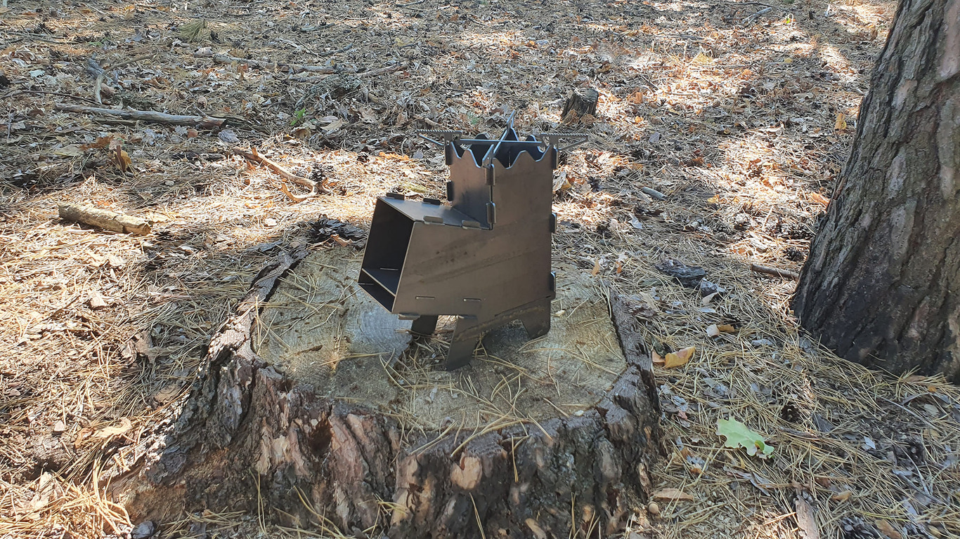 Mini Rocket Stove V3. DXF files for laser, plasma cutting. Tourist Turbo Wood Stove. Фото 4