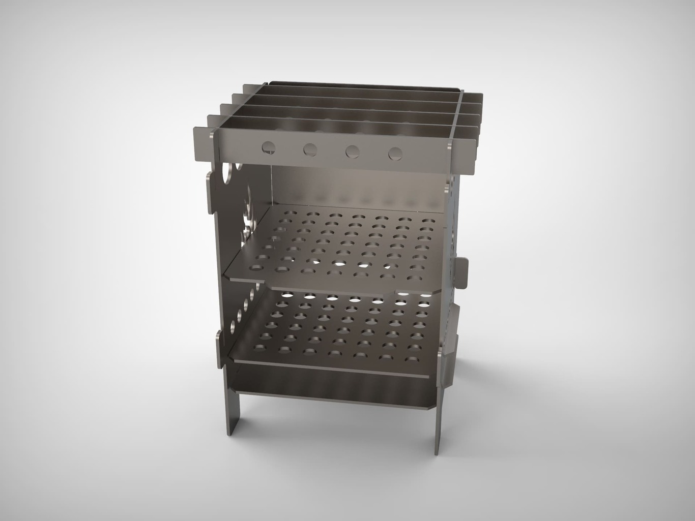 Camping Stove V2. DXF files for laser, plasma cutting. Ultralight Portable Wood Stove. Фото 8