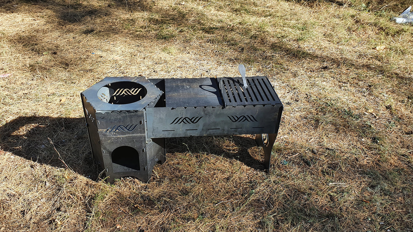 Cauldron Stove and Grill V3. DXF files for laser, plasma cutting