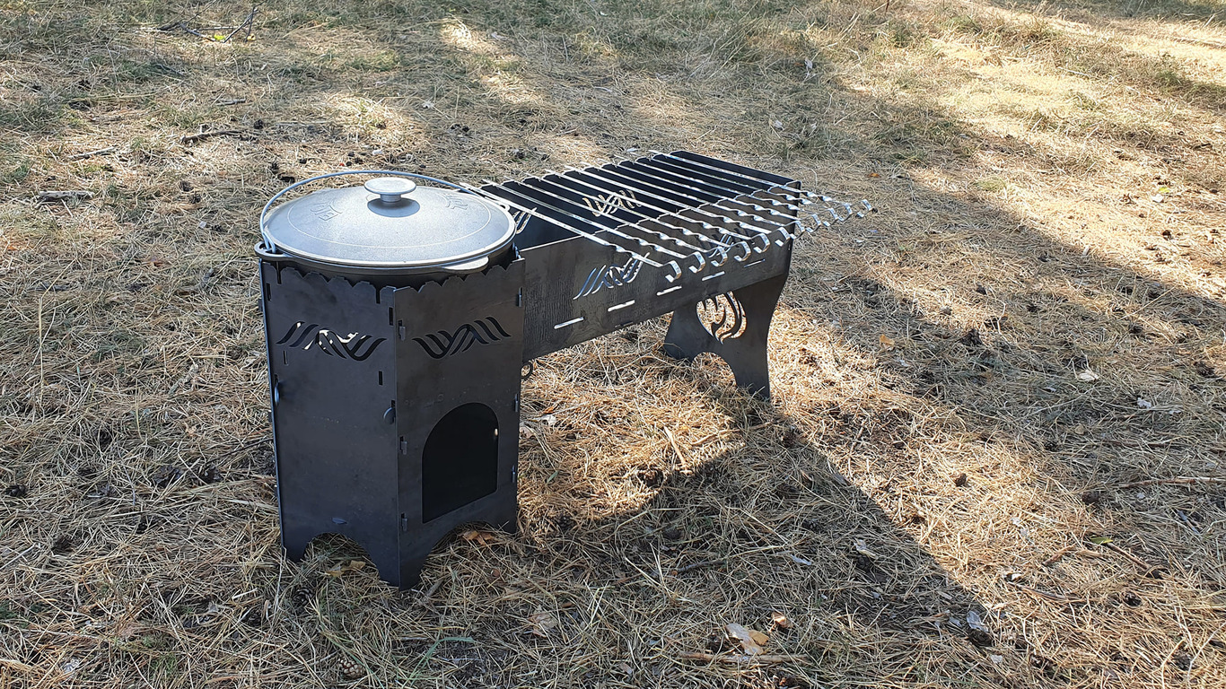 Cauldron Stove and Grill V3. DXF files for laser, plasma cutting. Фото 2