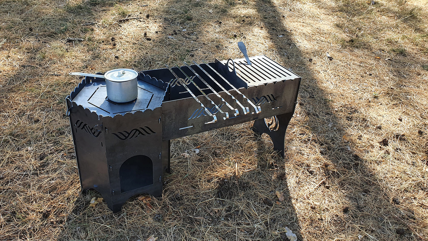 Cauldron Stove and Grill V3. DXF files for laser, plasma cutting. Фото 8