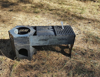 Cauldron Stove and Grill V3. DXF files for laser, plasma cutting