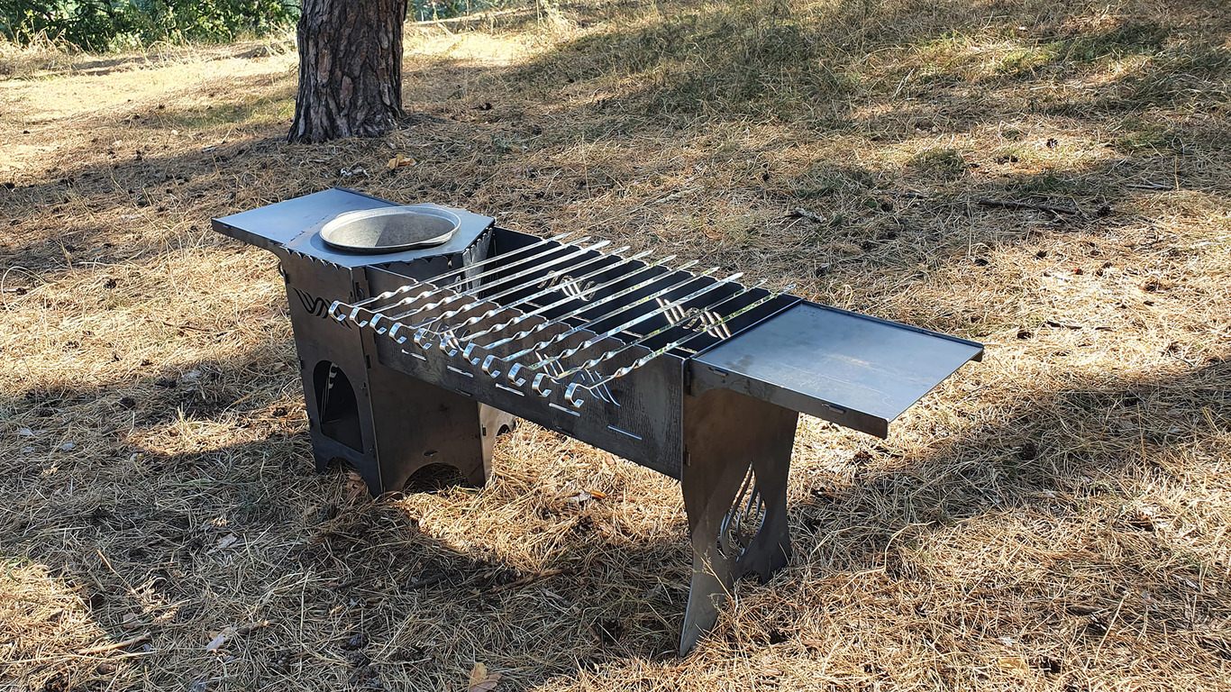 Cauldron Stove and Grill V4. DXF files for laser, plasma cutting. Фото 4