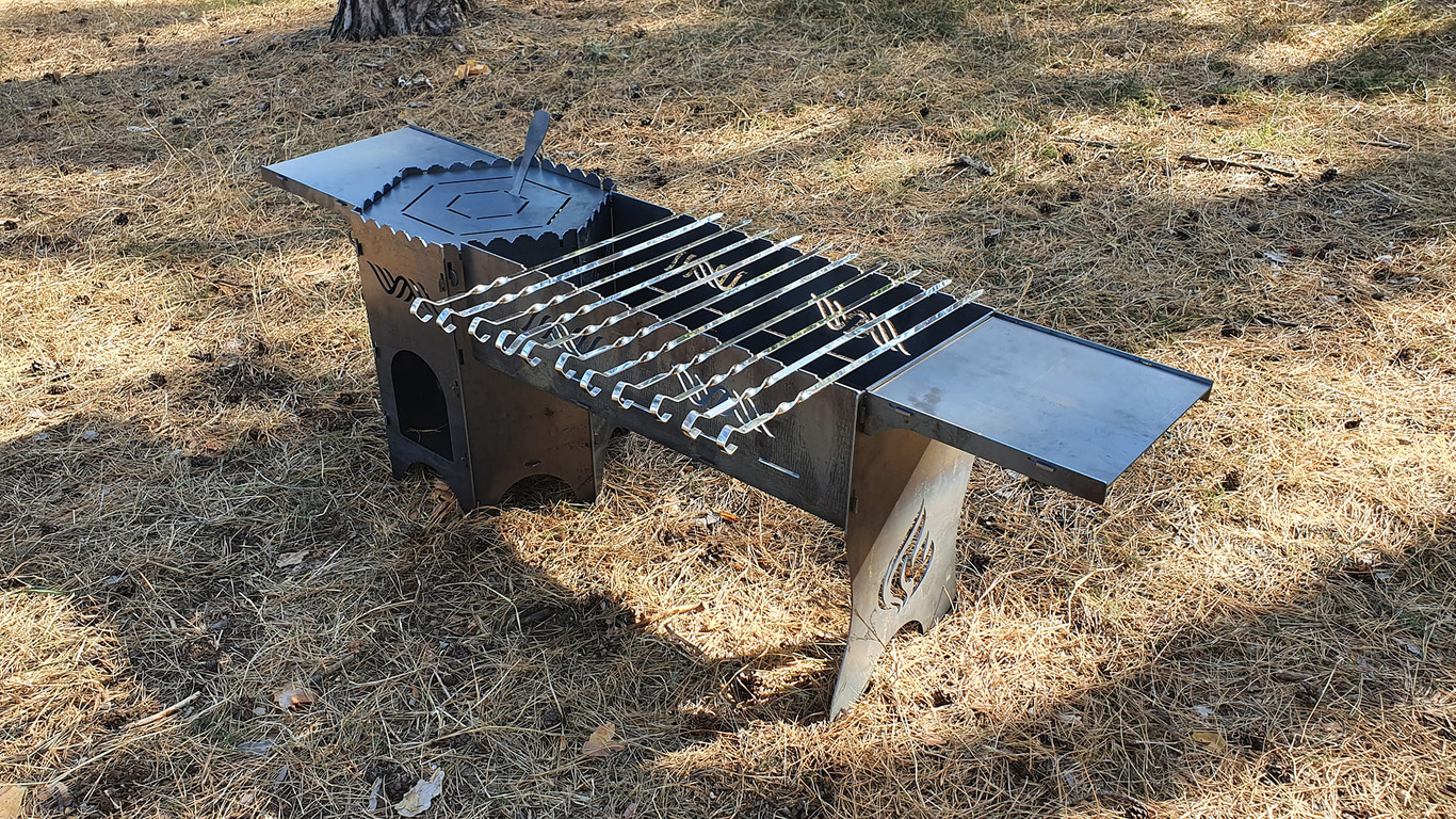 Cauldron Stove and Grill V4. DXF files for laser, plasma cutting. Фото 5