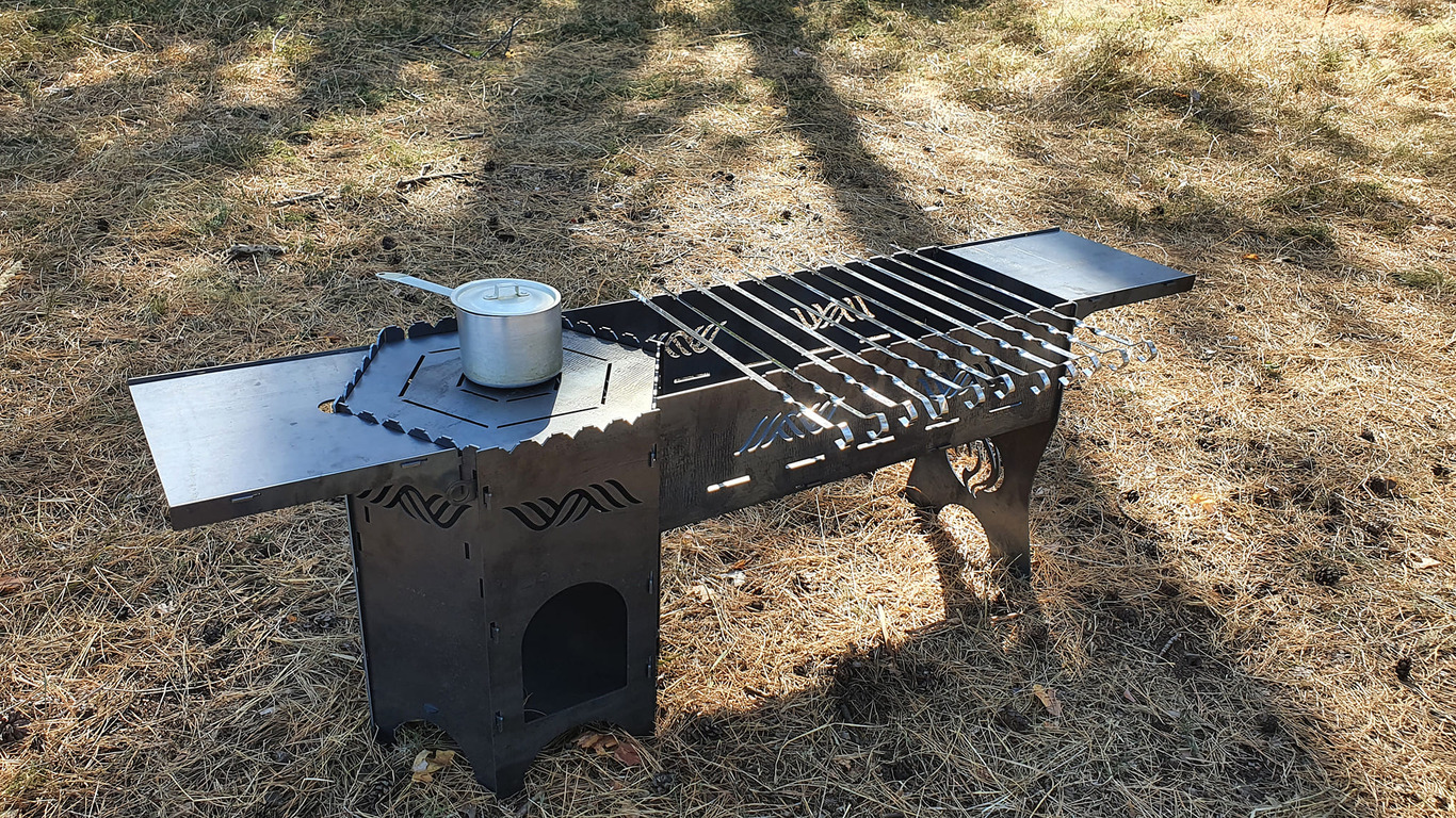 Cauldron Stove and Grill V4. DXF files for laser, plasma cutting. Фото 6