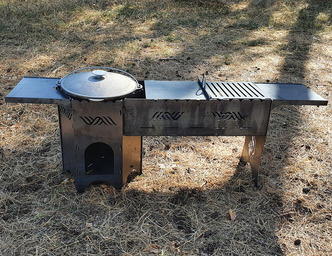 Cauldron Stove and Grill V4. DXF files for laser, plasma cutting