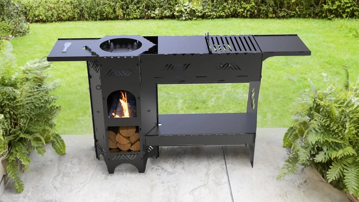 Cauldron Stove and Grill V6 DXF and SVG Art and Design Files