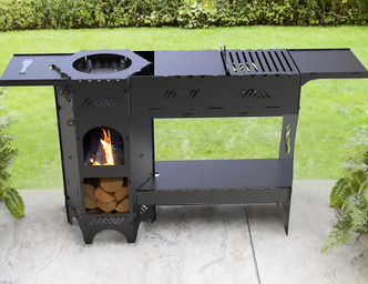 Cauldron Stove and Grill V6. DXF files for laser, plasma cutting