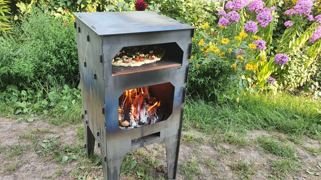 Pizza oven. DXF files for laser, plasma cutting. Фото 5