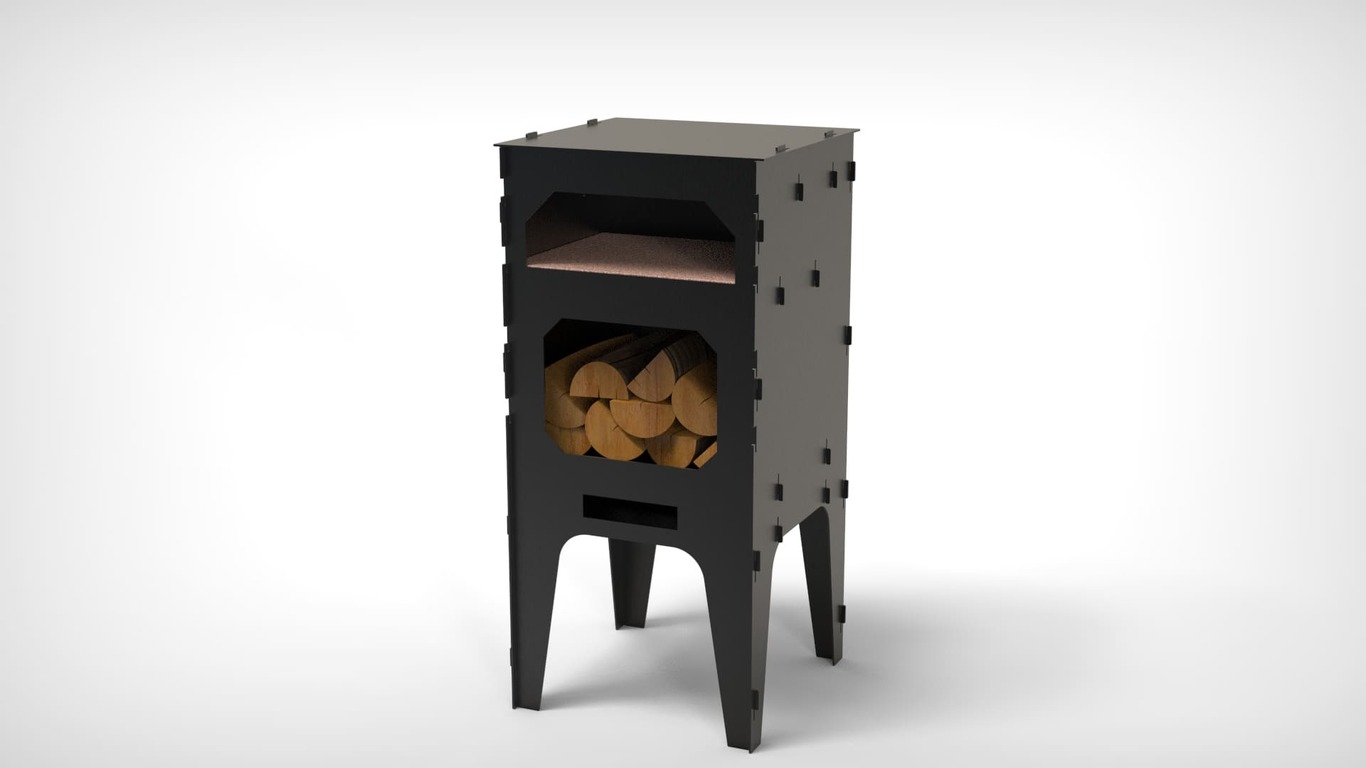 Pizza oven. DXF files for laser, plasma cutting. Фото 12
