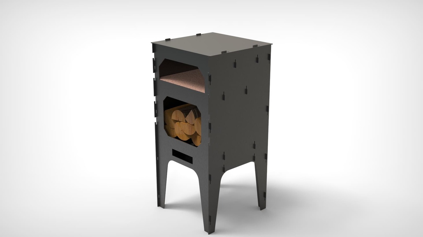 Pizza oven. DXF files for laser, plasma cutting. Фото 11
