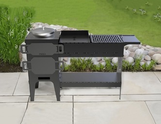 3-in-1 Pizza Oven and Cauldron Stove and Grill. DXF files for laser, plasma cutting