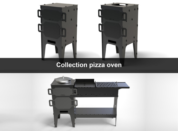 3-in-1 Pizza Oven Bundle. DXF files for laser, plasma cutting