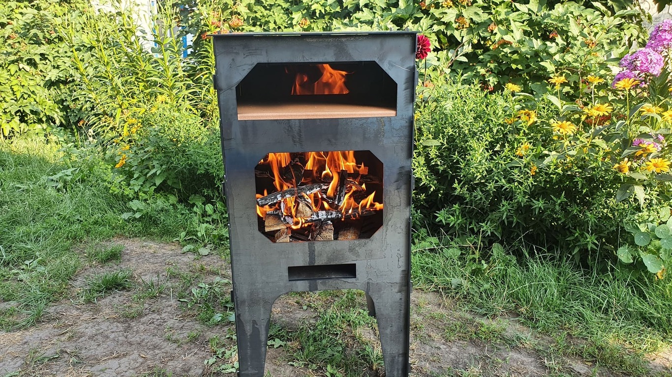 3-in-1 Pizza Oven Bundle. DXF files for laser, plasma cutting. Фото 5