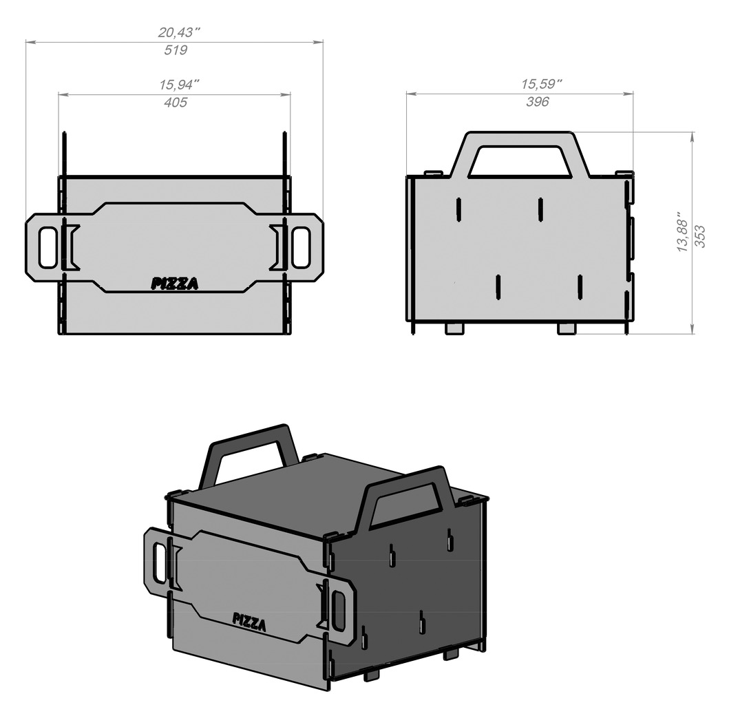 Pizza Oven for Brazier, Grill or Fire Pit. DXF files for laser, plasma cutting. Фото 12