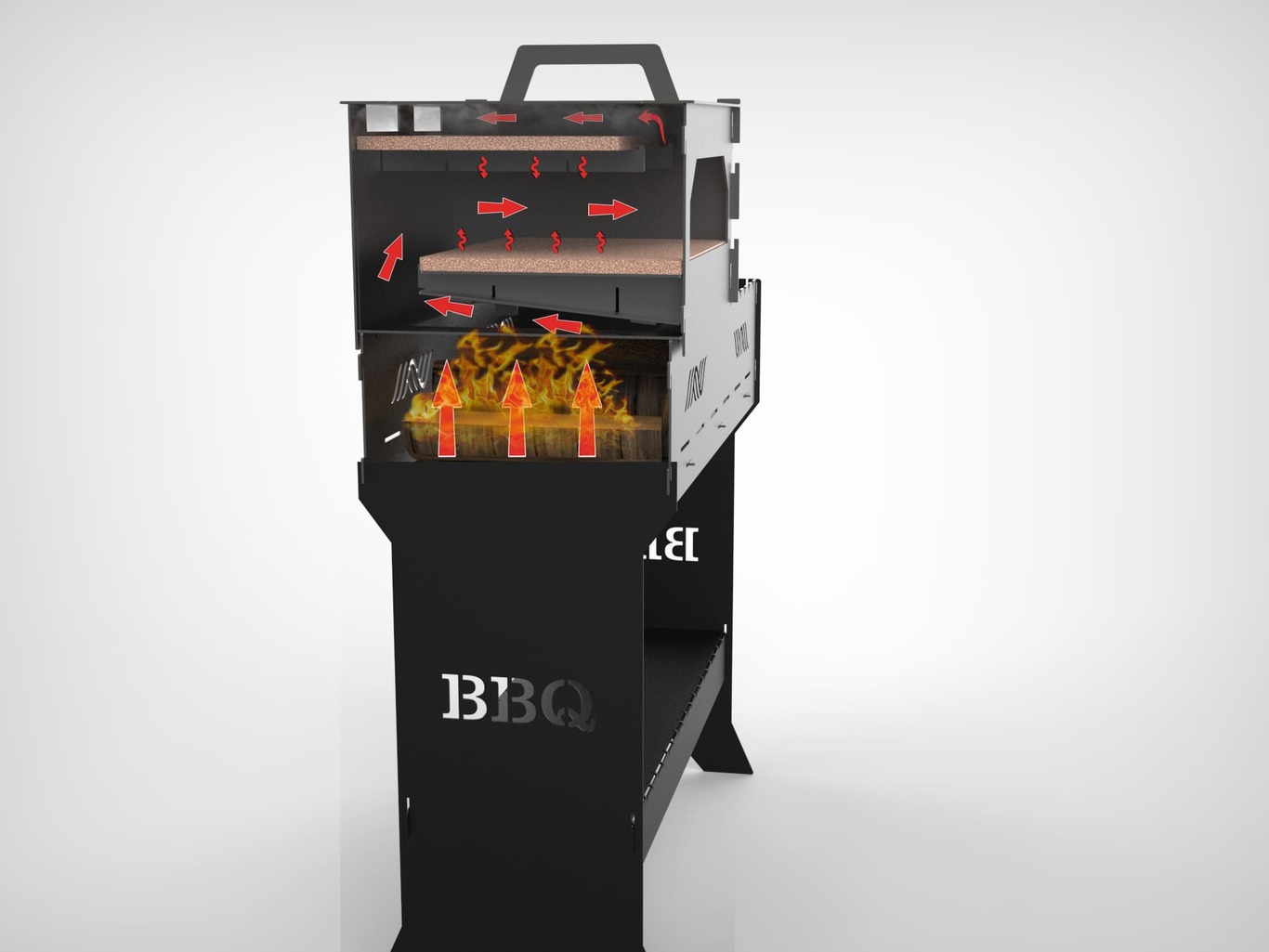 Pizza Oven for Brazier, Grill or Fire Pit. DXF files for laser, plasma cutting. Фото 11