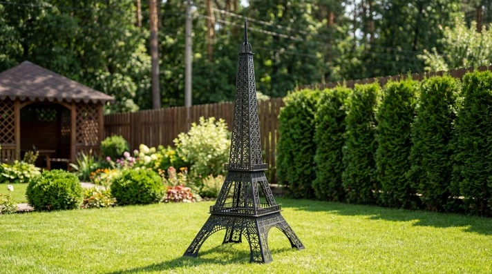 Eiffel Tower Garden Decor. Home Backyard Decoration DXF and SVG