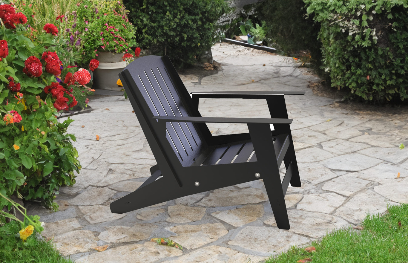 Chaise pour la décoration de la maison ou du jardin. Fichiers DXF pour découpe laser et plasma. Décoration pour la cour