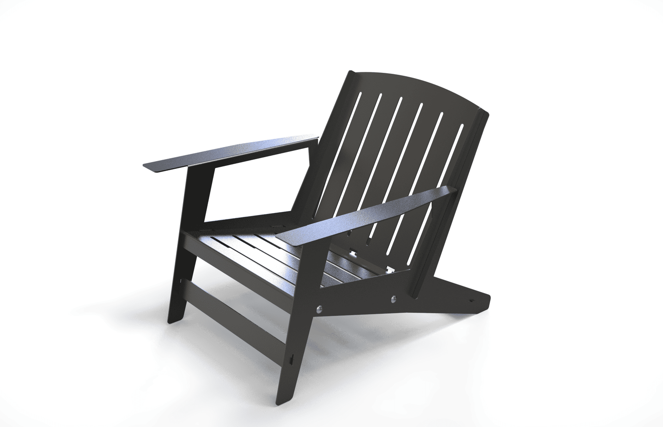 Chaise pour la décoration de la maison ou du jardin. Fichiers DXF pour découpe laser et plasma. Décoration pour la cour. Фото 6