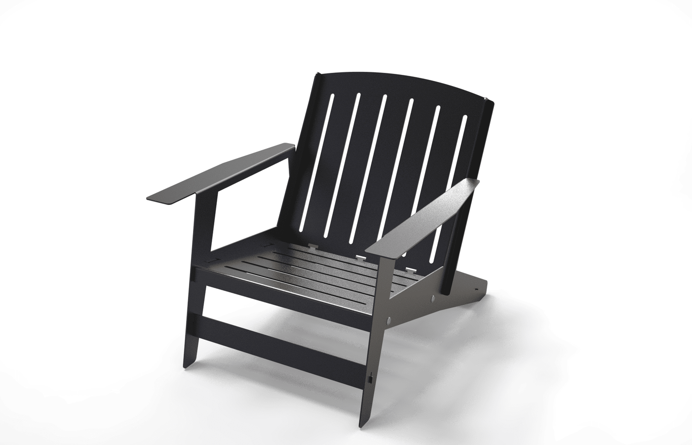 Chaise pour la décoration de la maison ou du jardin. Fichiers DXF pour découpe laser et plasma. Décoration pour la cour. Фото 7