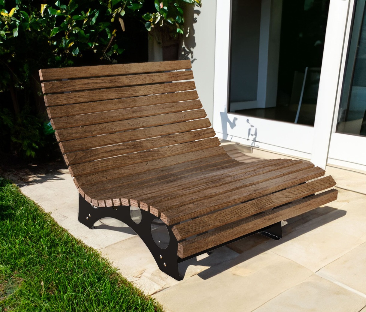 Sun Lounger V1. DXF files for laser, plasma cutting. Home Backyard Decoration