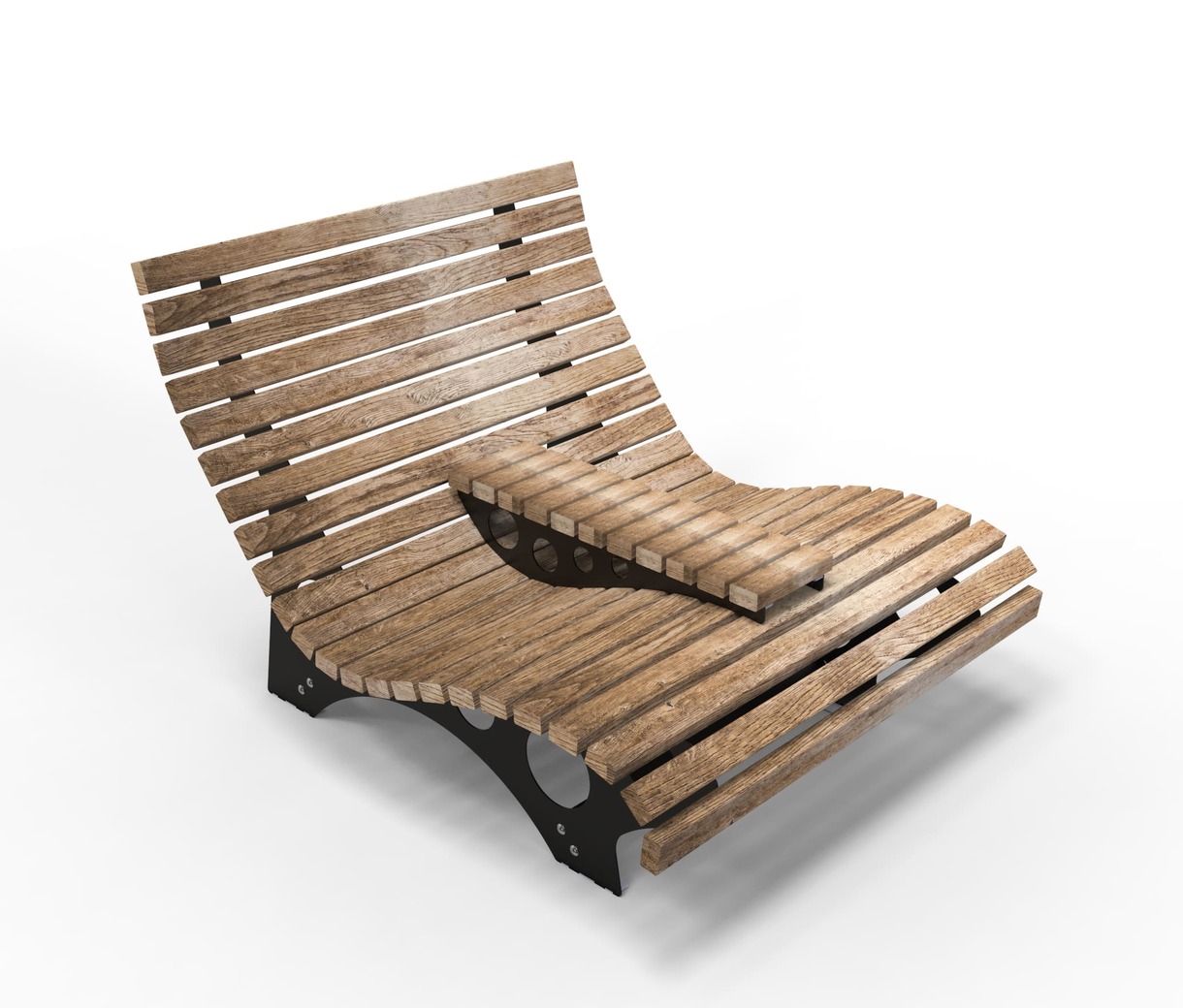 Sun Lounger V1. DXF files for laser, plasma cutting. Home Backyard Decoration. Фото 2