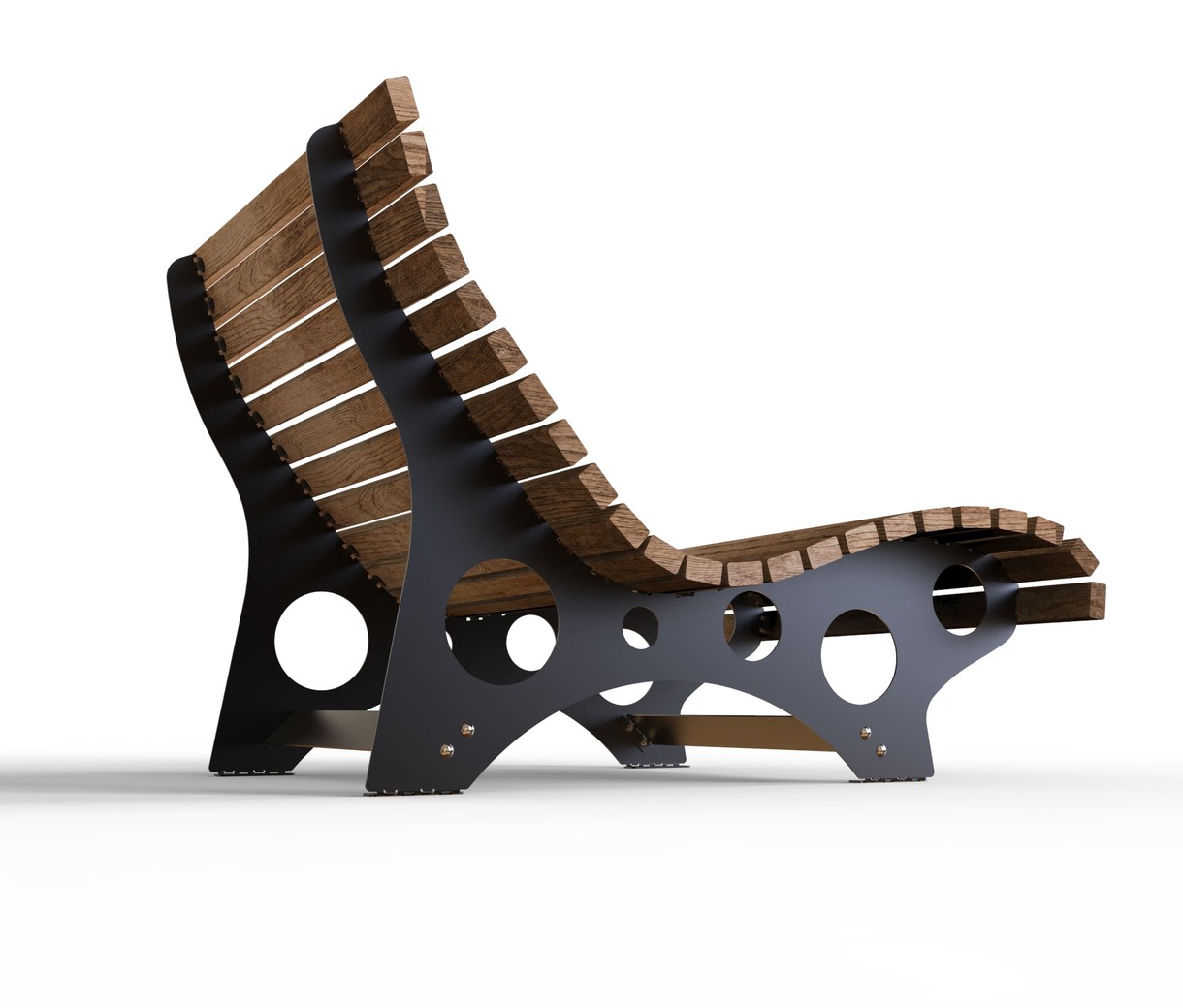 Sun Lounger V1. DXF files for laser, plasma cutting. Home Backyard Decoration. Фото 5