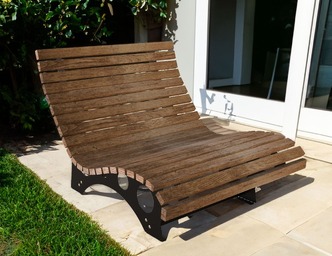 Sun Lounger V1. DXF files for laser, plasma cutting. Home Backyard Decoration