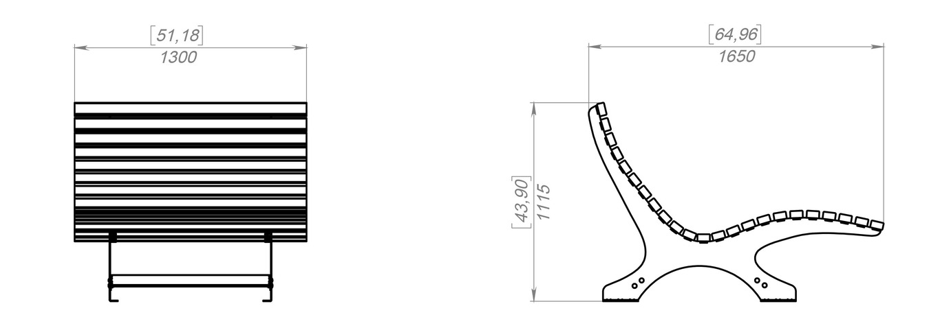 Șezlong V2. Fișiere DXF pentru tăiere cu laser, plasmă. Decor pentru curte. Фото 13
